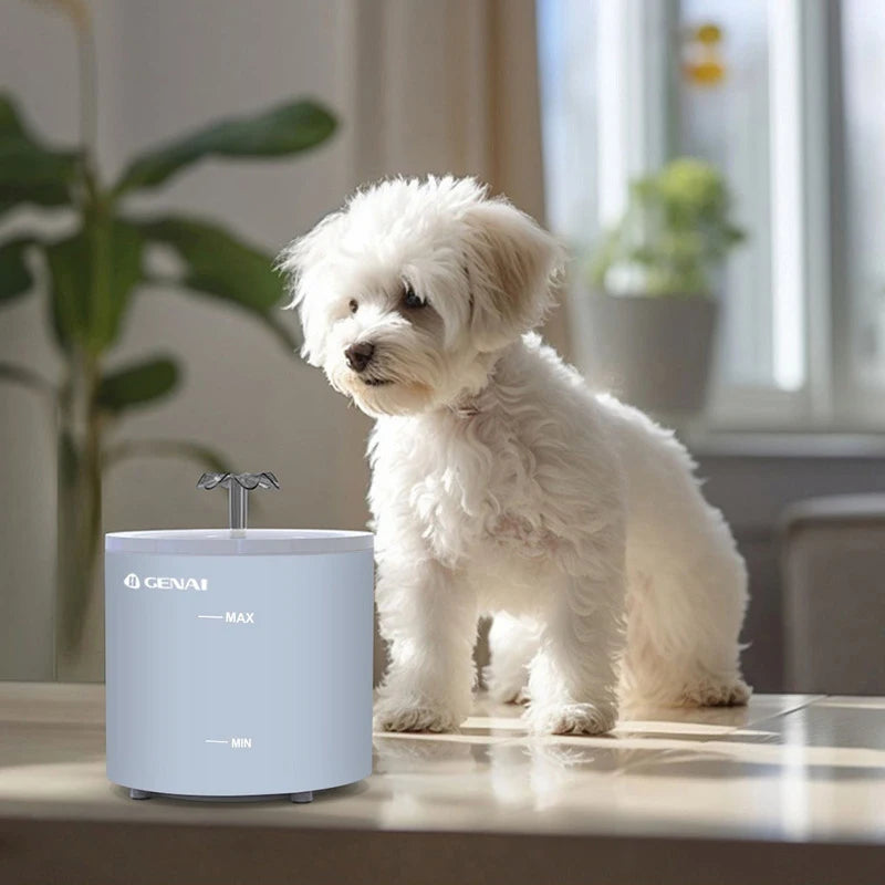 Fonte de Água Automática para Gatos - Bebedouro Elétrico Silencioso com Filtro e Recirculação de 1.6L