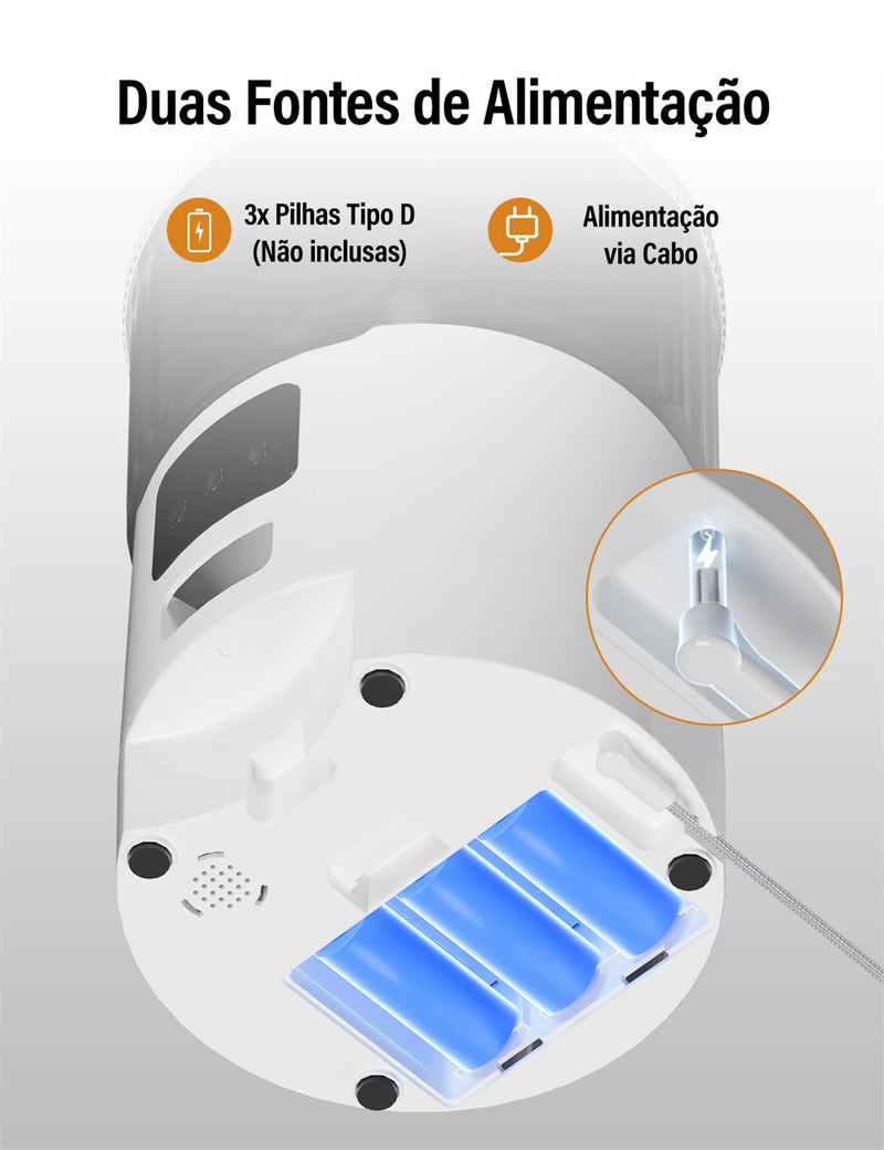 Alimentador Automático com Câmera HD e Controle por App - Newpet 4L Dispenser de Ração